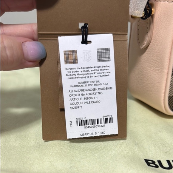 Burberry Brown and Pink Crossbody Bag with Signature Check - Picture 4 of 4
